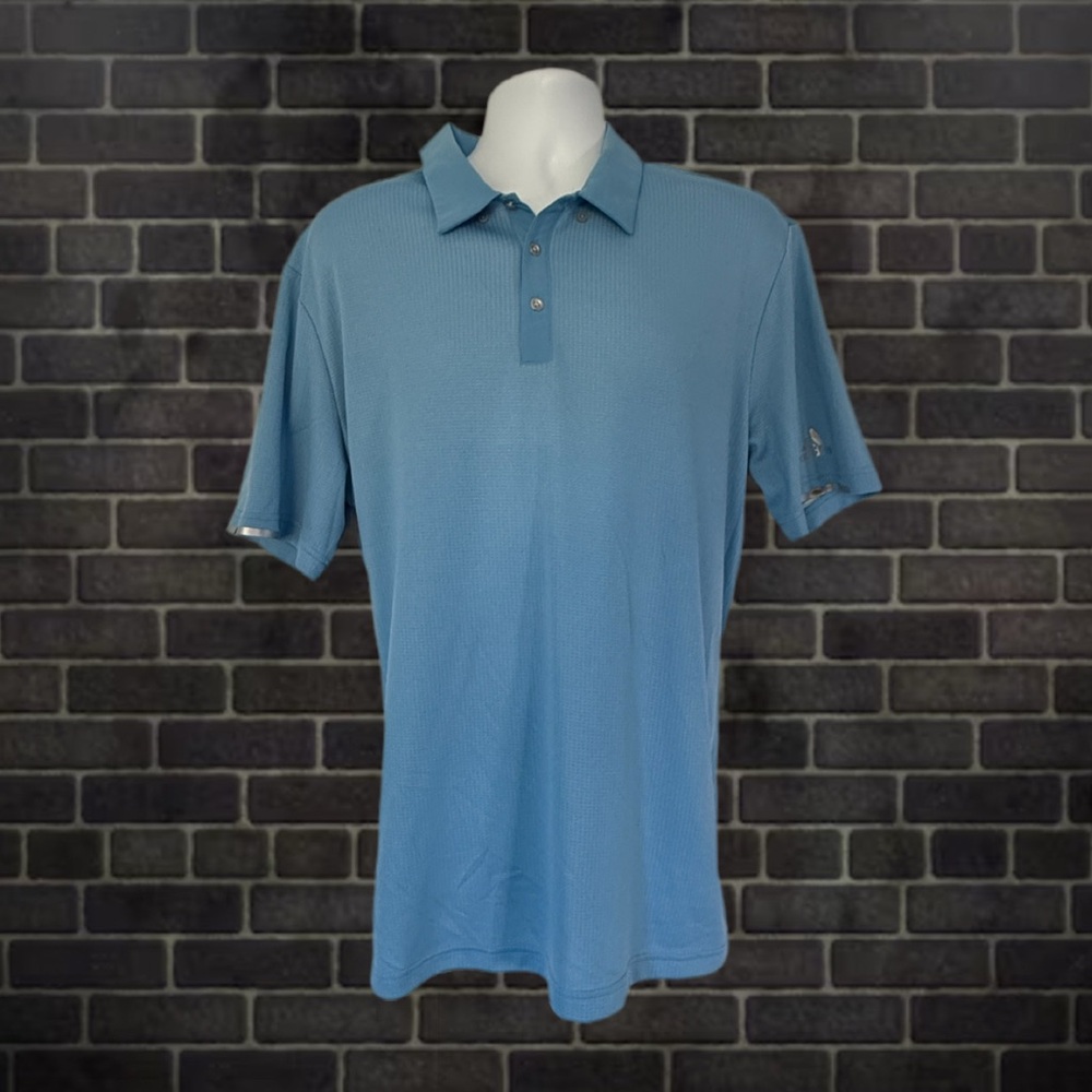 Adidas Heat.RDY Golf Polo Shirt Men’s XL Light Blue | Performance Cool Wear